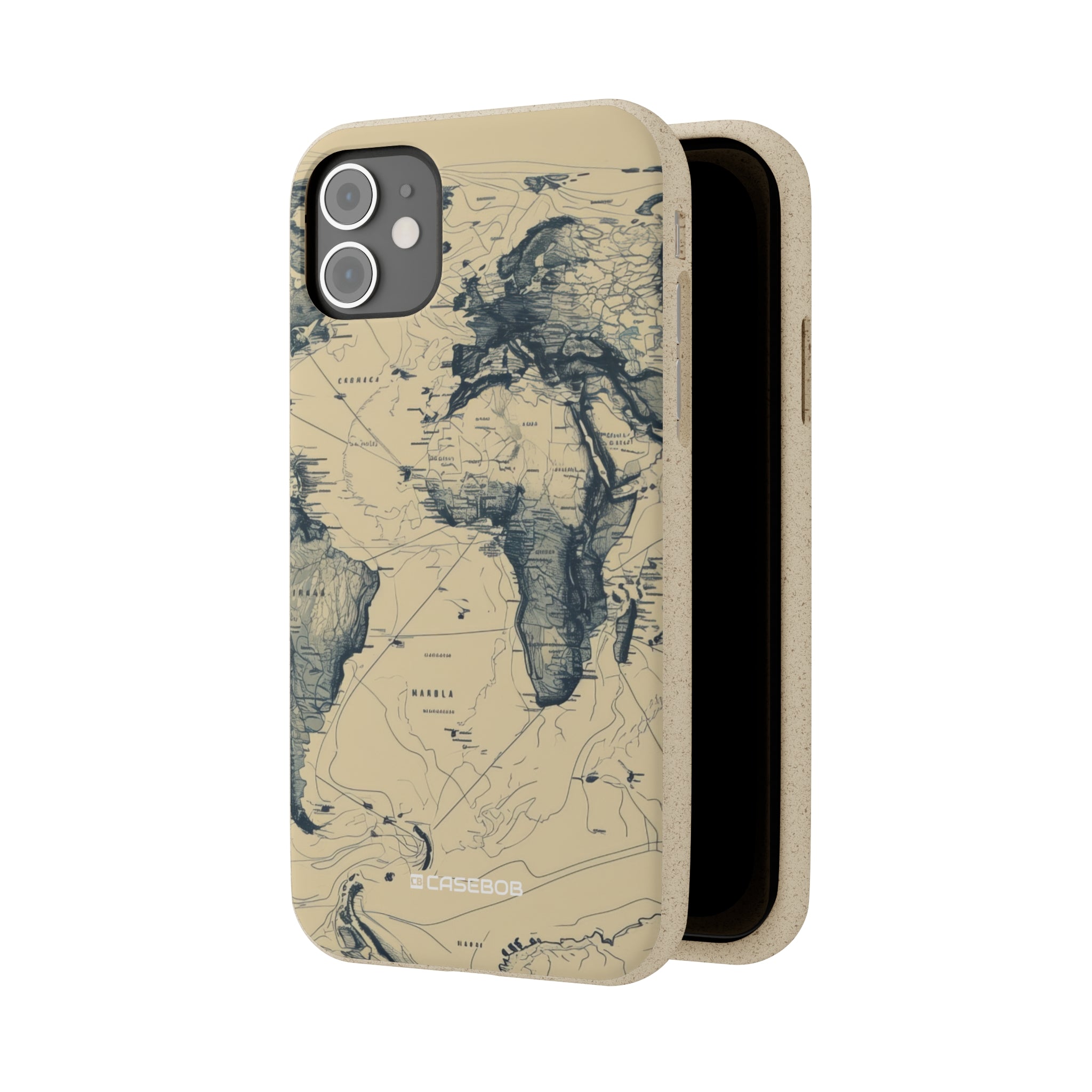 Vintage World Map | Biodegradable Phone Case