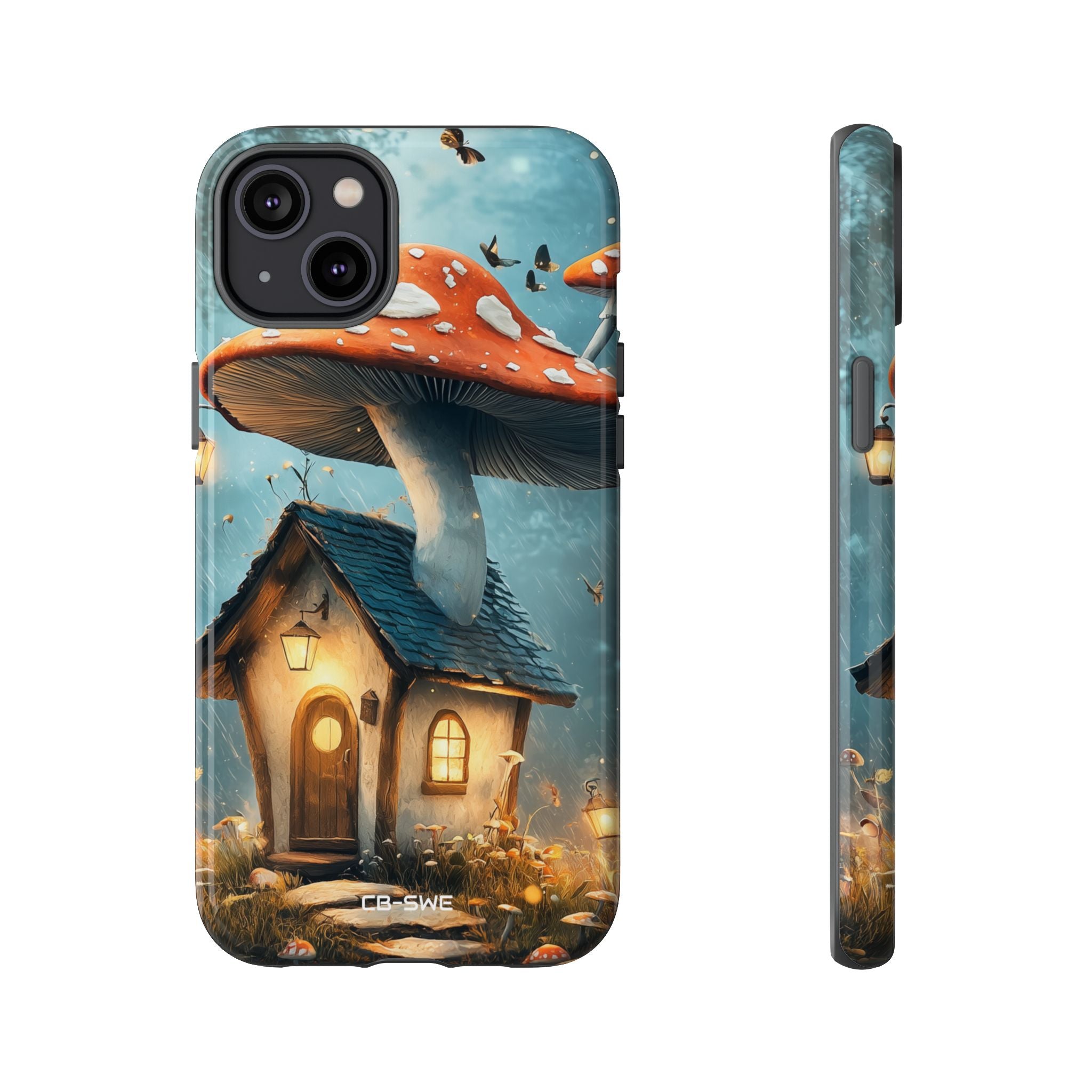 Mushroom House Glows - iPhone Case