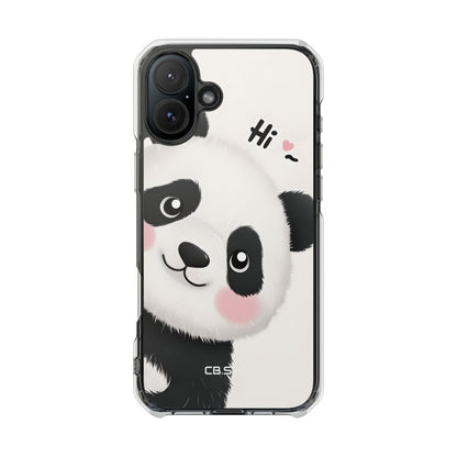 Entzückendes Panda-verspieltes Hi-Text-Telefon iPhone 16 - Impact Clear+