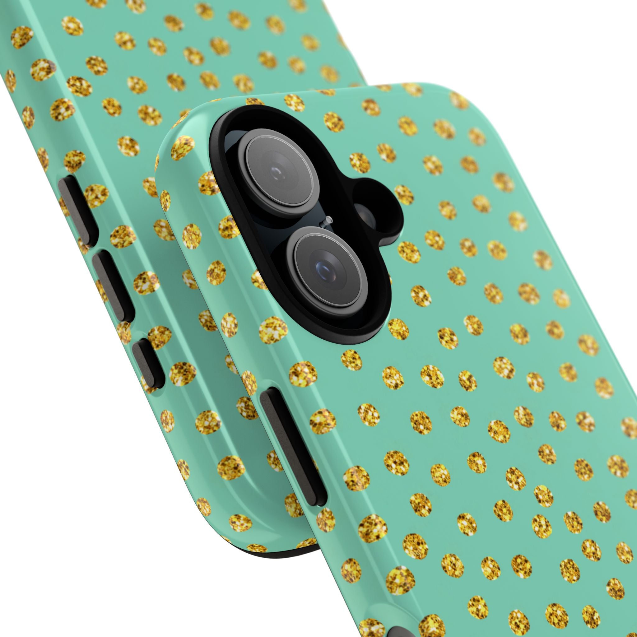 Golden Dots Dance - iPhone Case