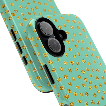 Golden Dots Dance - iPhone Case