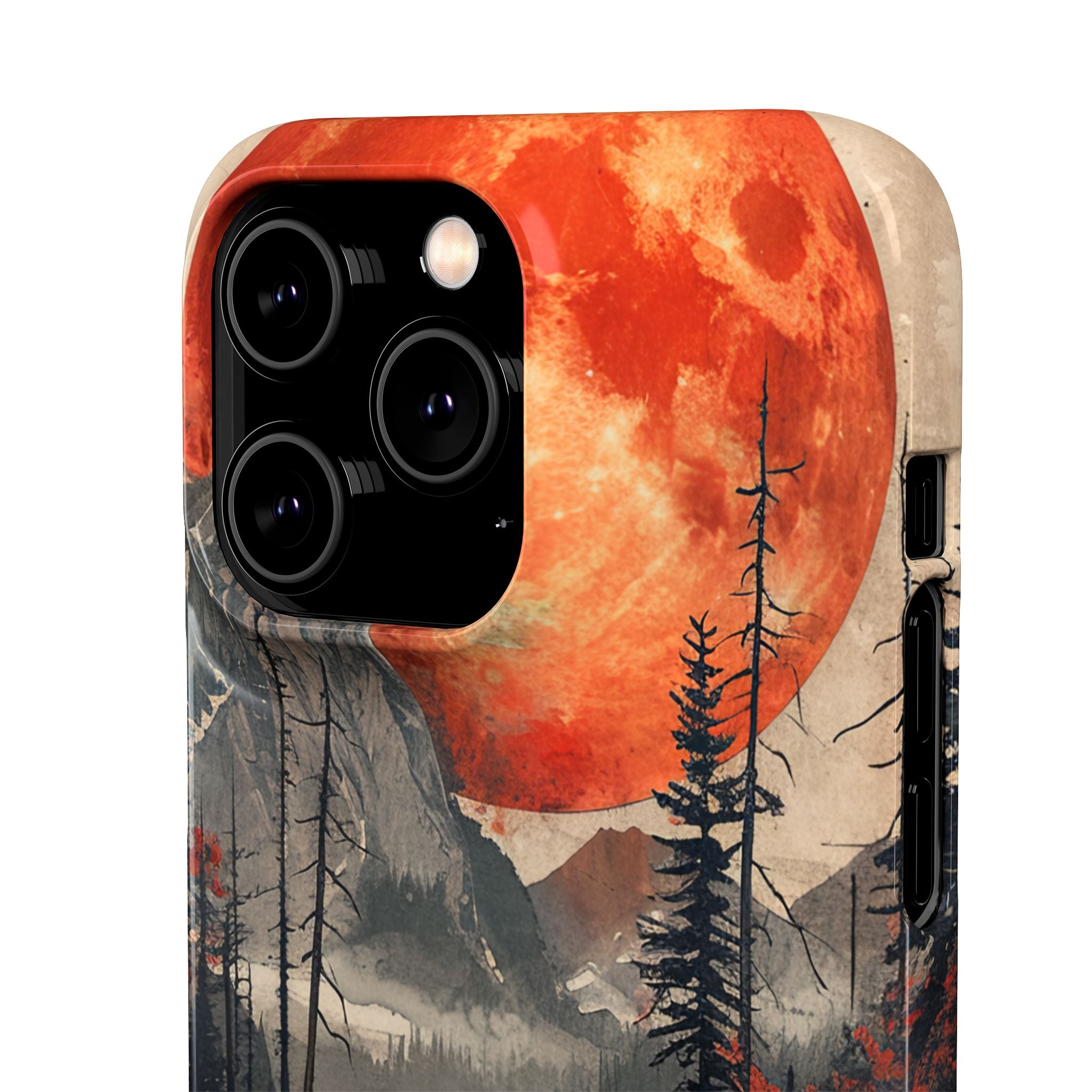 Celestial Glow Over Reflective Landscape iPhone 14 - Slim Phone Case