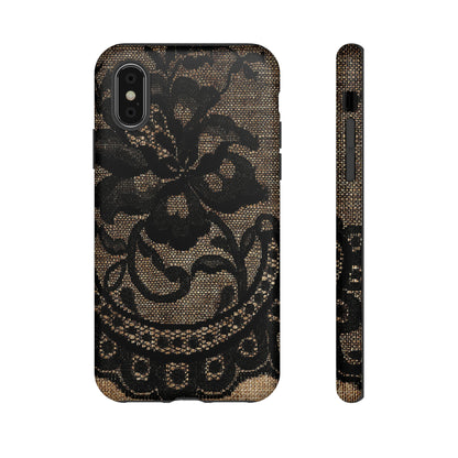 Broomrose Gothic Flower - Protective Phone Case