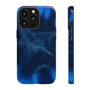 Blue Space Ink Art iPhone Case (Protective) iPhone 13 Pro Glossy Phone Case