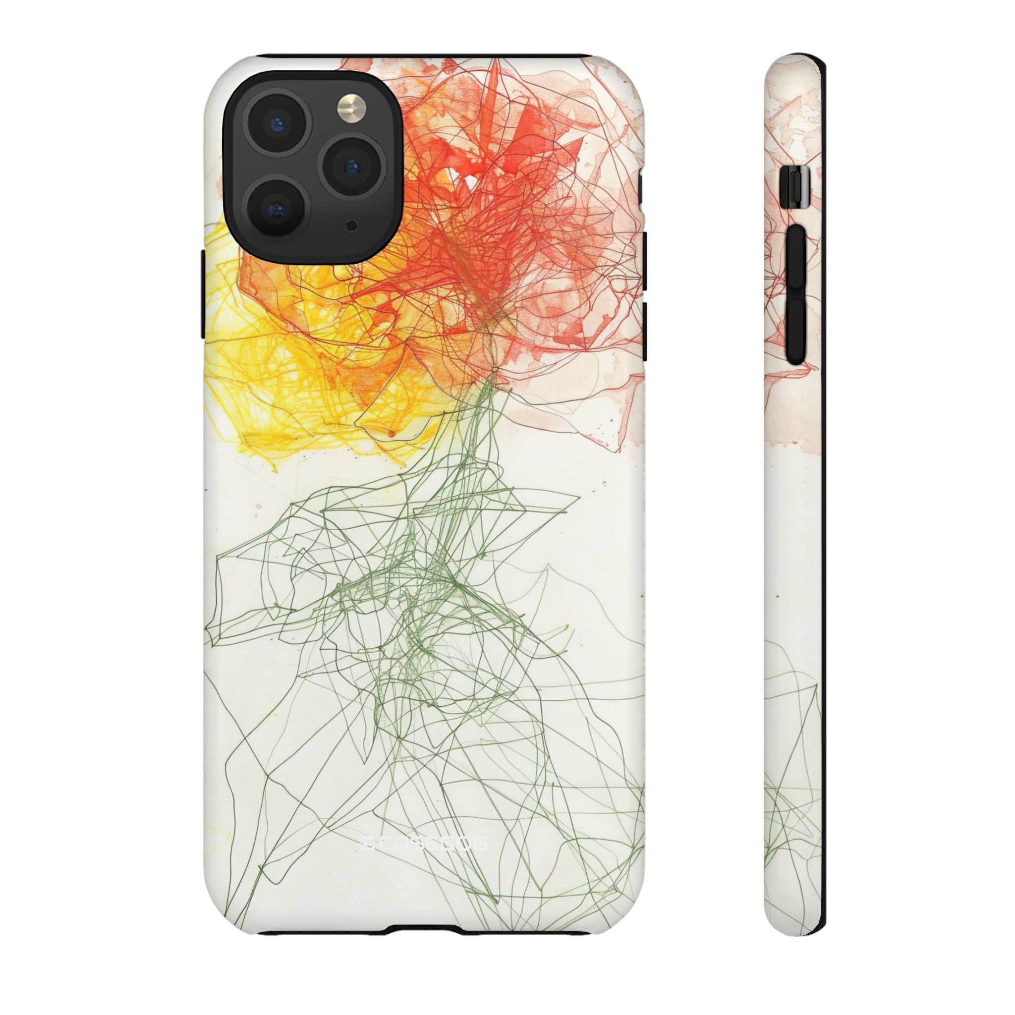 Fiery Blossom | Protective Phone Case for iPhone