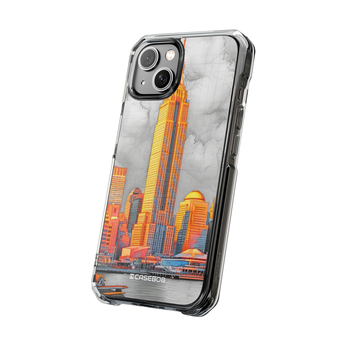 Urban Radiance - Phone Case for iPhone (Clear Impact - Magnetic)