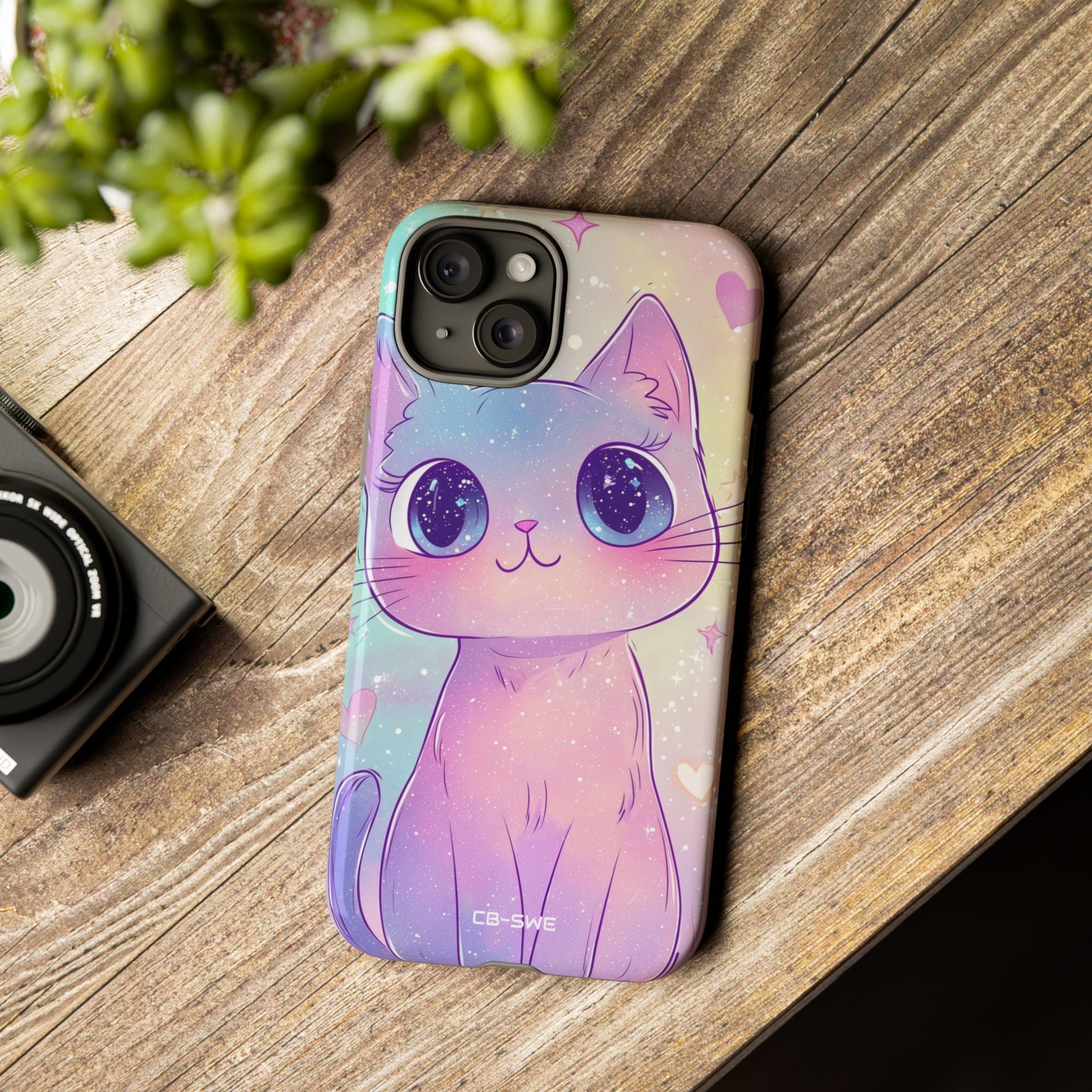 Sparkling Cat Smiles - iPhone Case