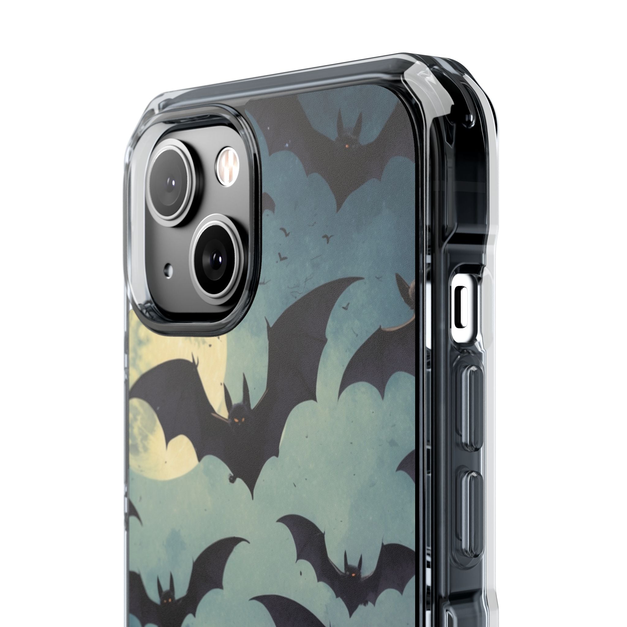 Glowing Bat Swarm iPhone 14 Case - Impact
