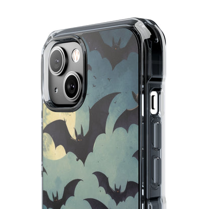 Glowing Bat Swarm iPhone 14 Case - Impact