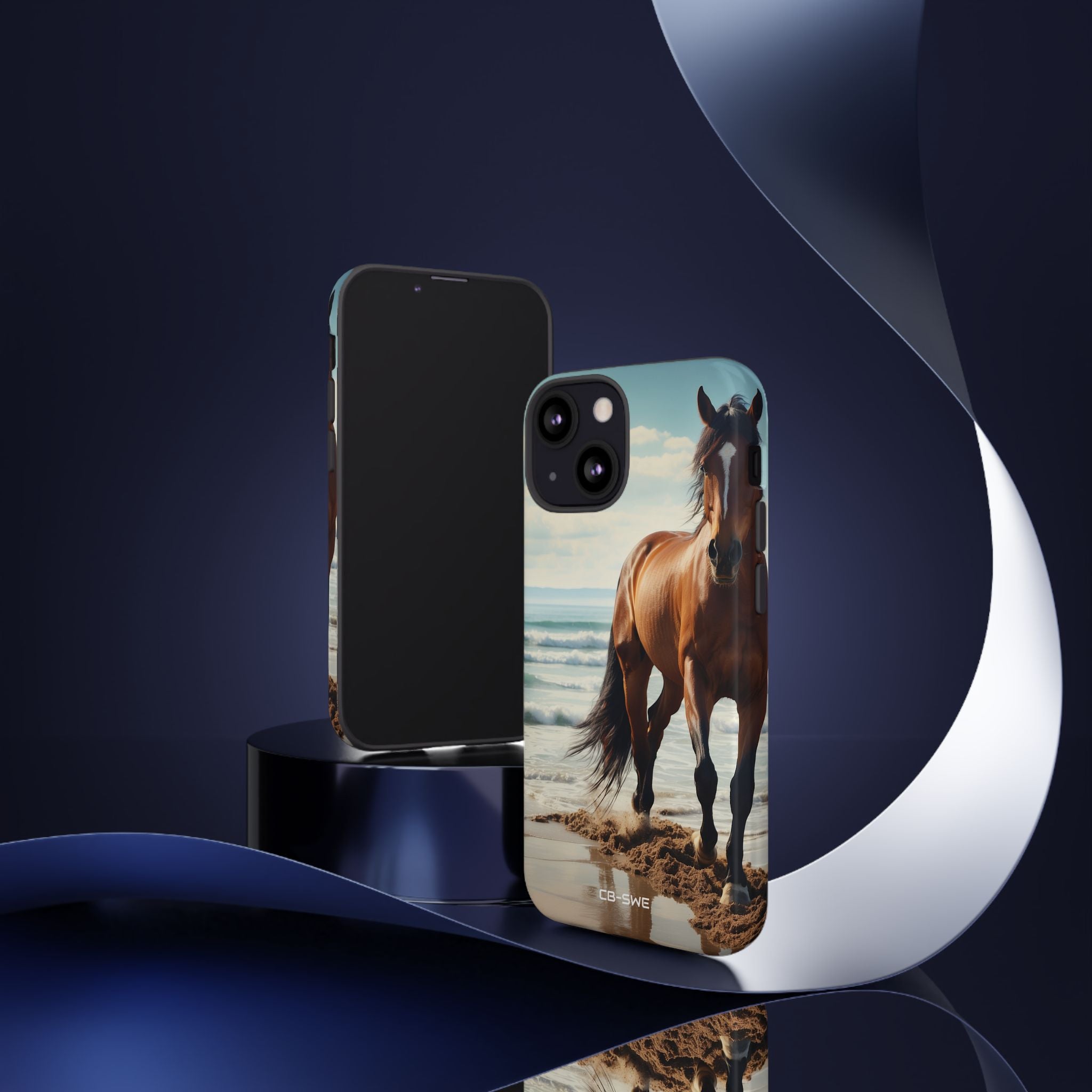Horse Gallops Shoreline - iPhone Case