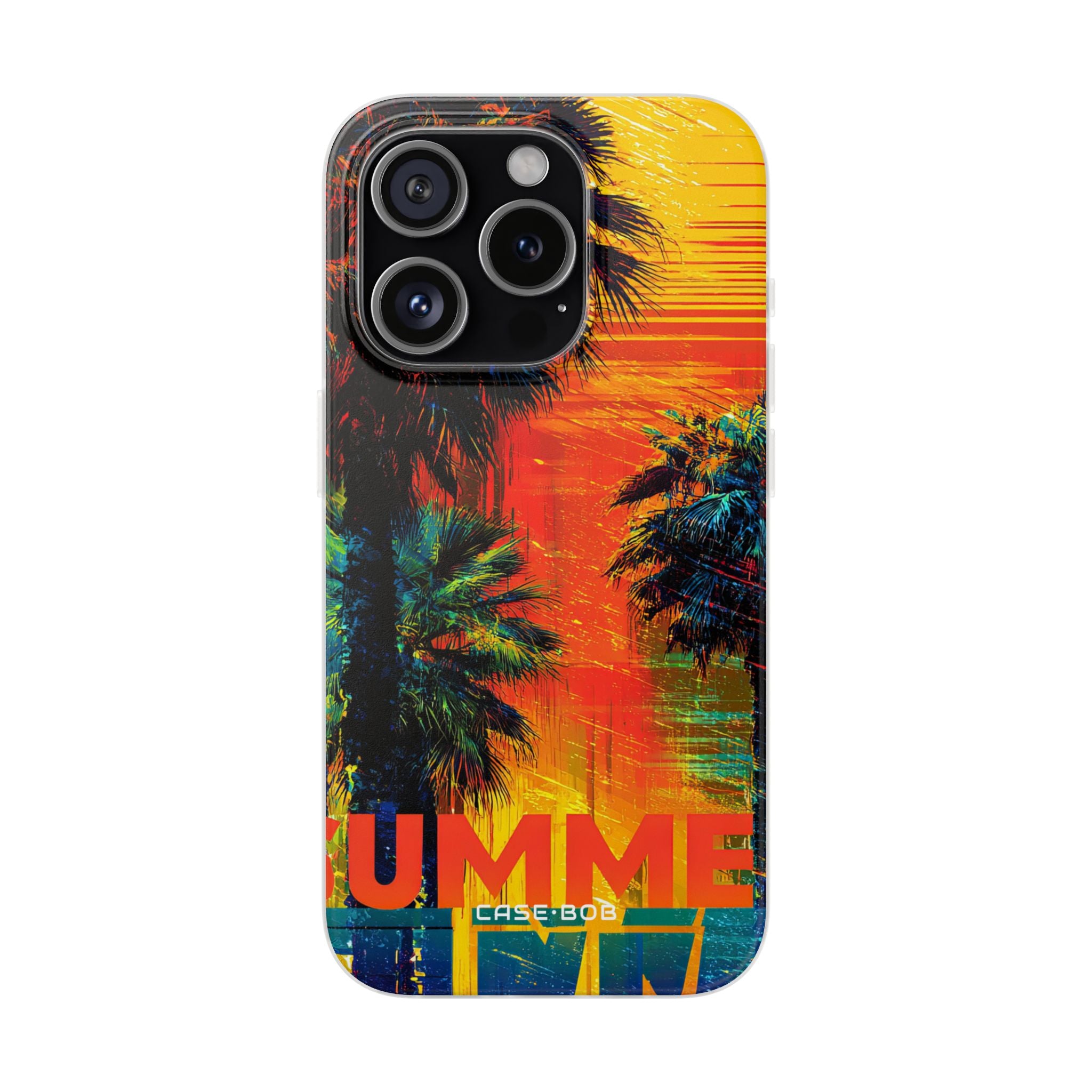 Tropical Sunburst iPhone 15 Pro Case - Soft