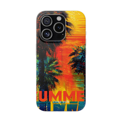 Tropical Sunburst iPhone 15 Pro Case - Soft