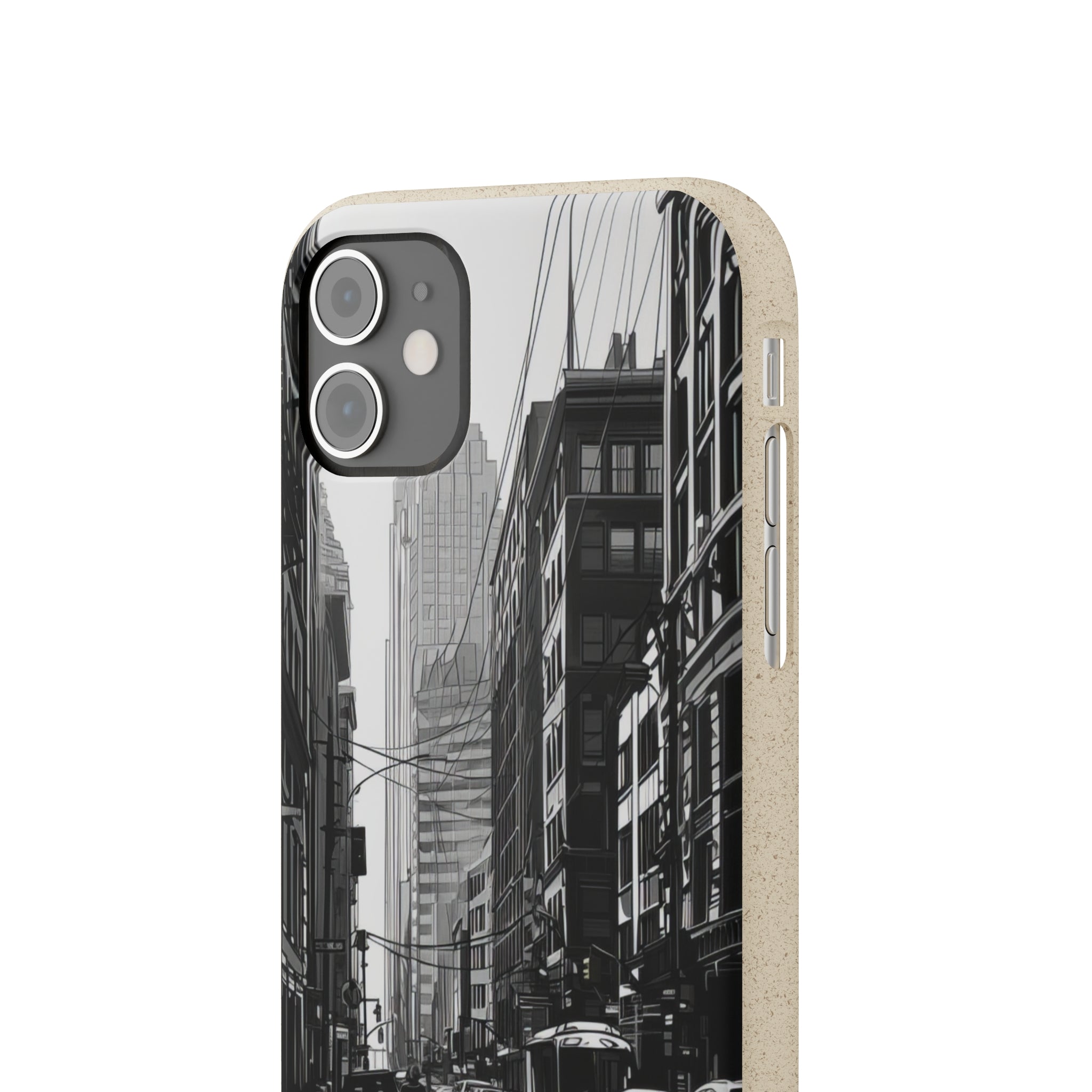 Noir Urban Serenity | Biodegradable Phone Case