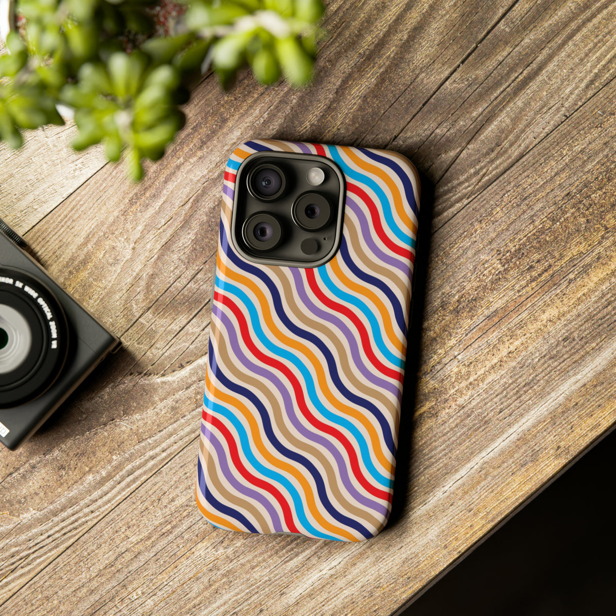 Thin wave Line - Protective Phone Case