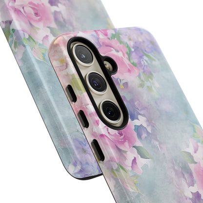 Dreamy Floral Watercolor - Tough Samsung S24 Phone Case