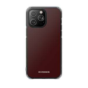 Oxblood Red | Phone Case for iPhone (Clear Impact Case - Magnetic)