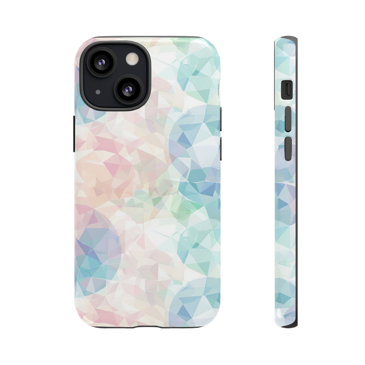 Geometric Intricacy: Pastel Precision - Protective Phone Case