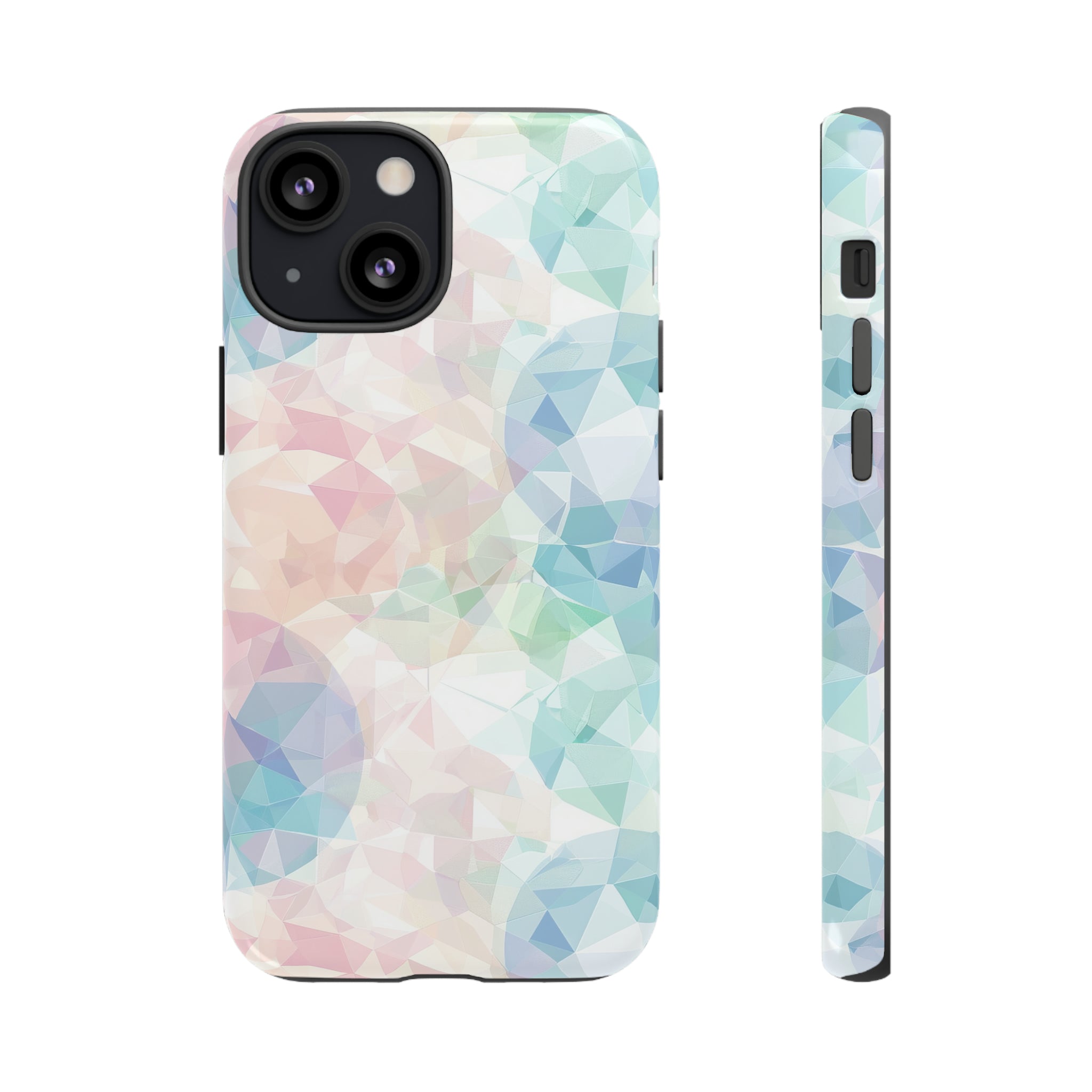 Geometric Intricacy: Pastel Precision - Protective Phone Case