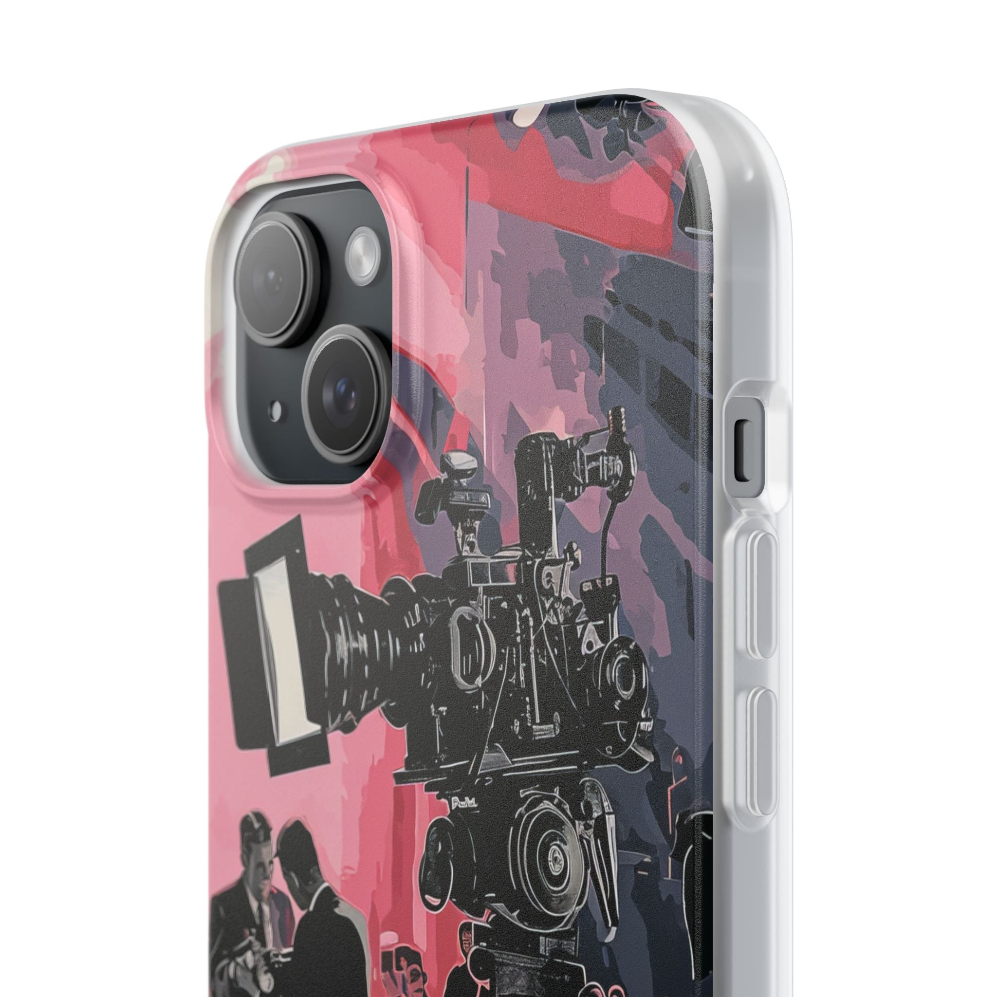 Retro Cinematic Spotlight iPhone 15 - Flexi Phone Case