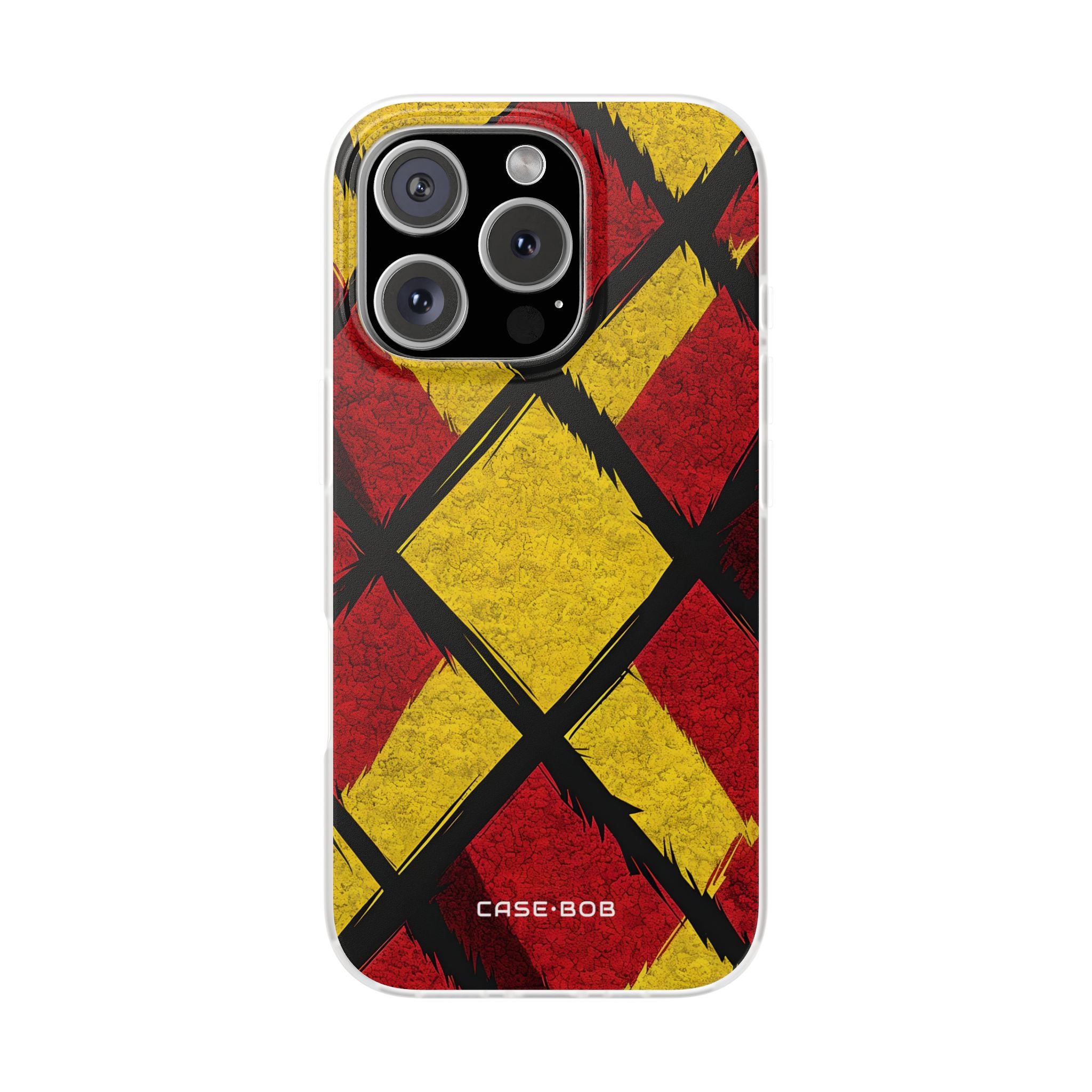 Cracked Diamond Grid iPhone 16 Pro - Soft Case