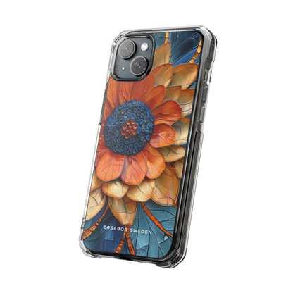 Mosaic Blossom Harmony iPhone 15 - Clear Impact Phone Case