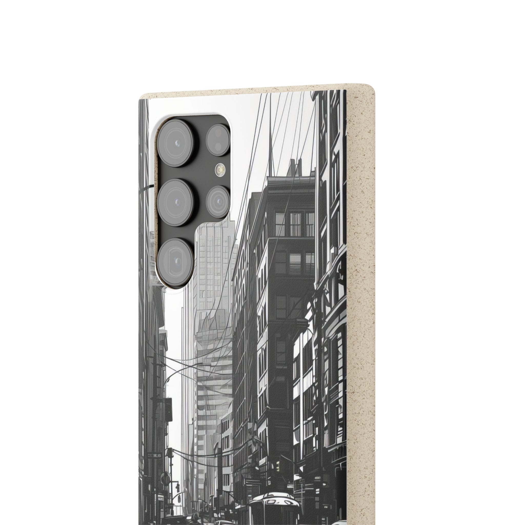 Noir Urban Serenity | Biodegradable Phone Case