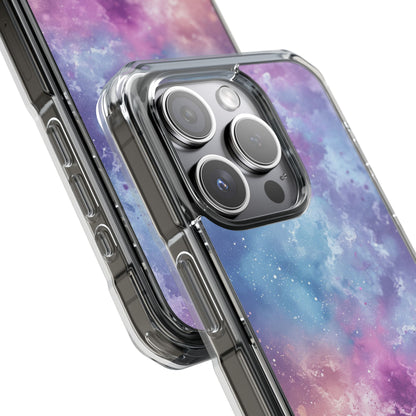 Cosmic Nebula Swirls - Clear Impact iPhone 15 Phone Case