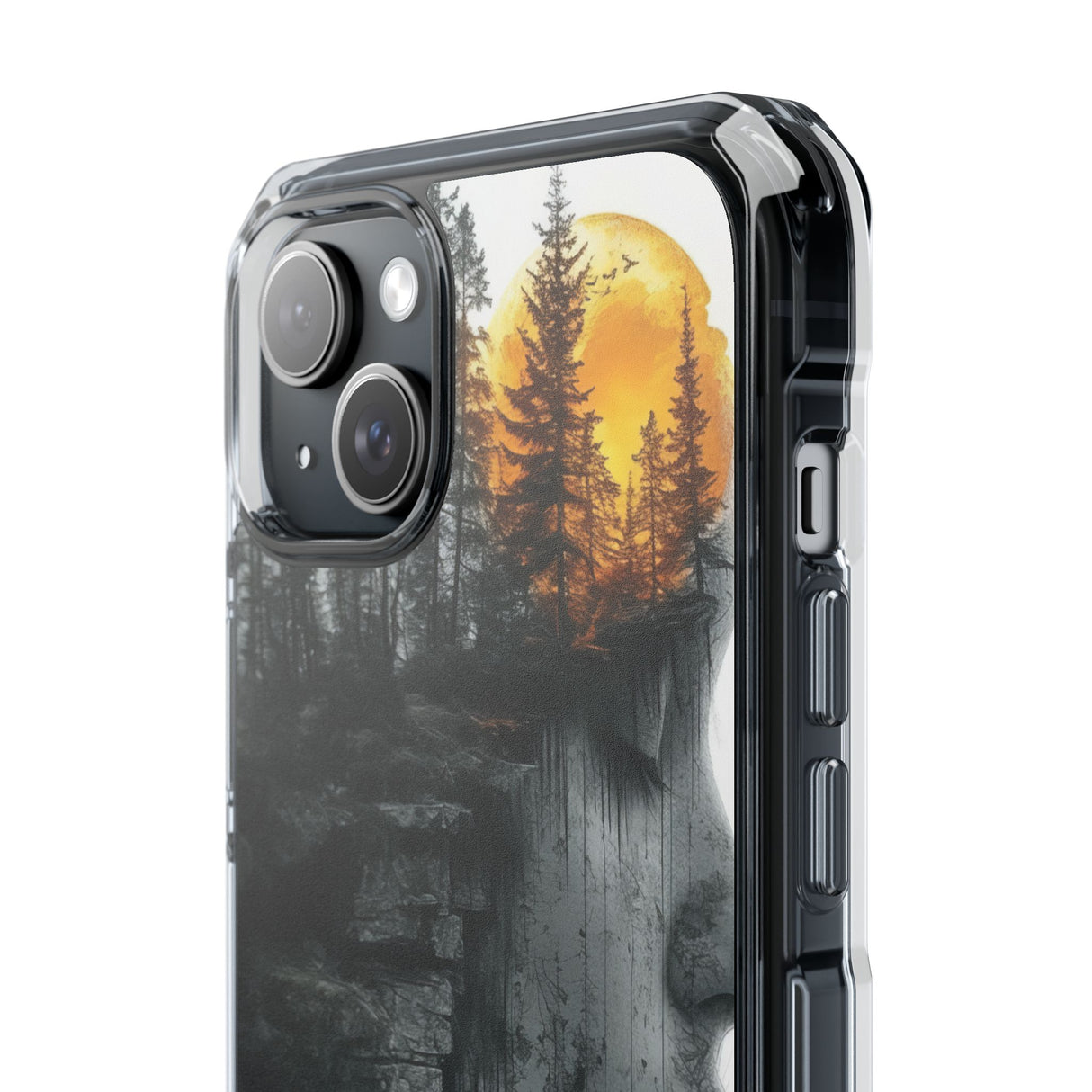 Nature's Reflection - Phone Case for iPhone (Clear Impact - Magnetic)