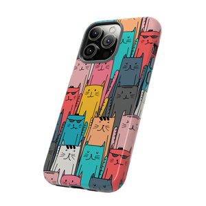 Colorful Cats - Protective Phone Case