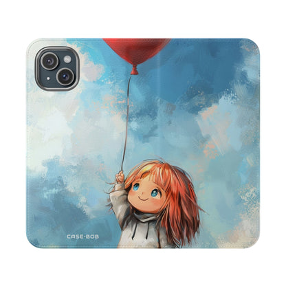 Heart Balloon Glow - iPhone 15 Plus Case - Wallet