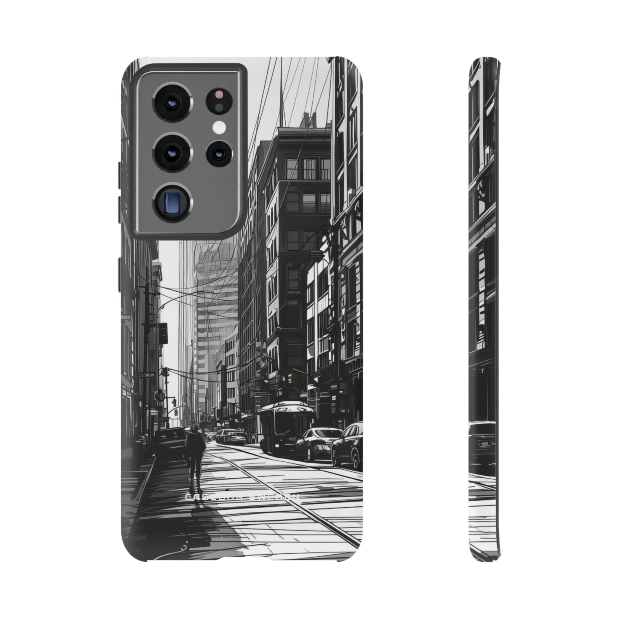 Urban Cityscape Line Perspective  Samsung S21 - Tough Phone Case