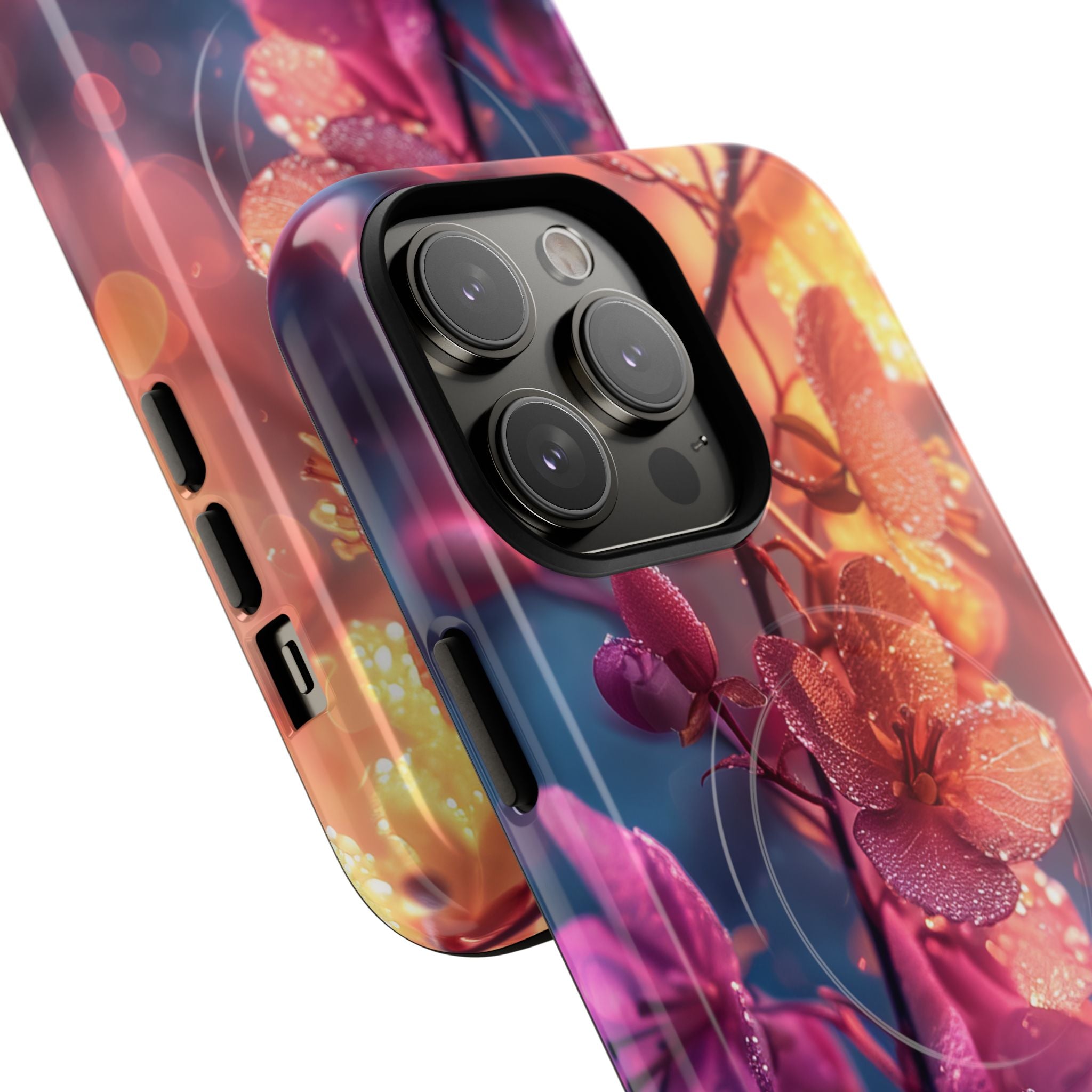 Pink Bloom Serenity - Tough + MagSafe® iPhone 14 Phone Case