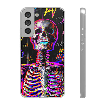 Neon Skeleton Laugh Samsung S22 Plus Case - Soft