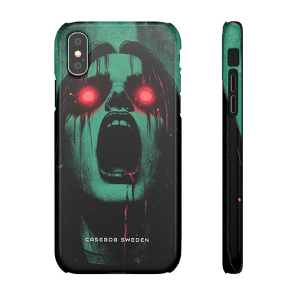 Haunting Glow of Gothic Eyes  iPhone X - Slim Phone Case