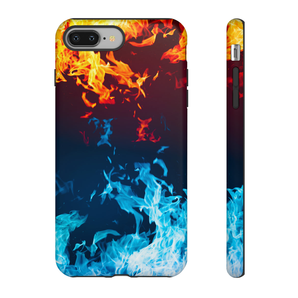 Red & Blue Flames - Protective Phone Case