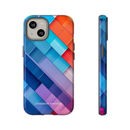 Vibrant GeoFlow iPhone 14 - Tough Phone Case