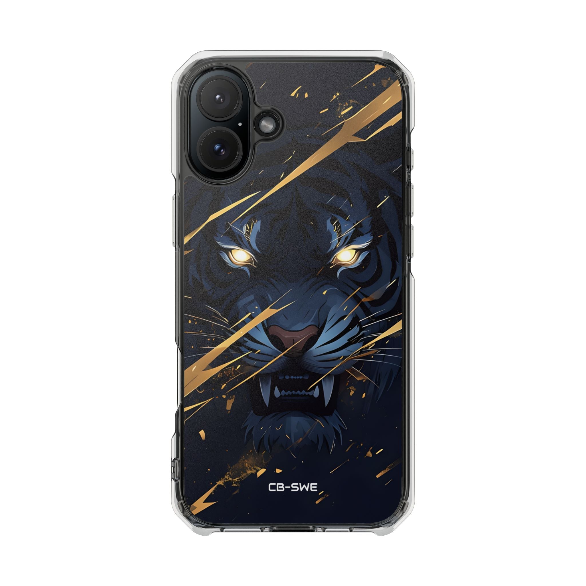 Tiger's Glowing Gaze iPhone Case - Impact