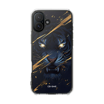 Tiger's Glowing Gaze iPhone Case - Impact