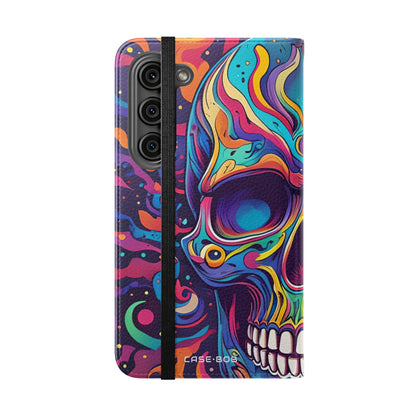 Psychedelic Skull - Samsung S23 Case - Wallet