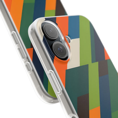 Diagonal Blaze iPhone 16 Case - Soft