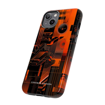 Gradient Circuitburst iPhone 14 - Tough Phone Case