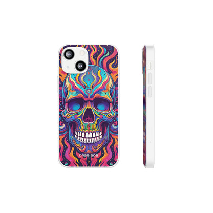 Flaming Skull iPhone 13 mini Case - Soft