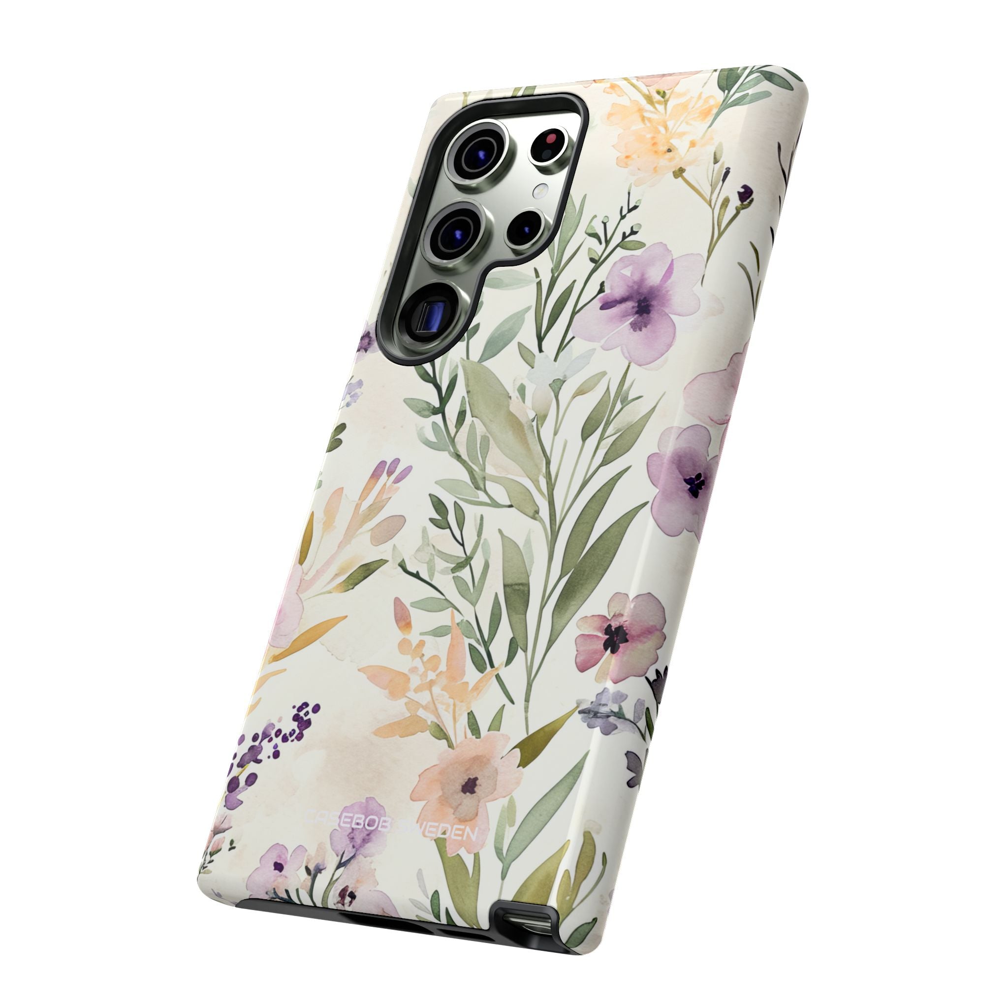 Soft Green Lavender Floral Pattern - Tough Samsung S23 Phone Case