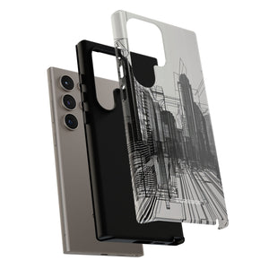 Urban Symphony: Monochromatic Lines - For Samsung S24