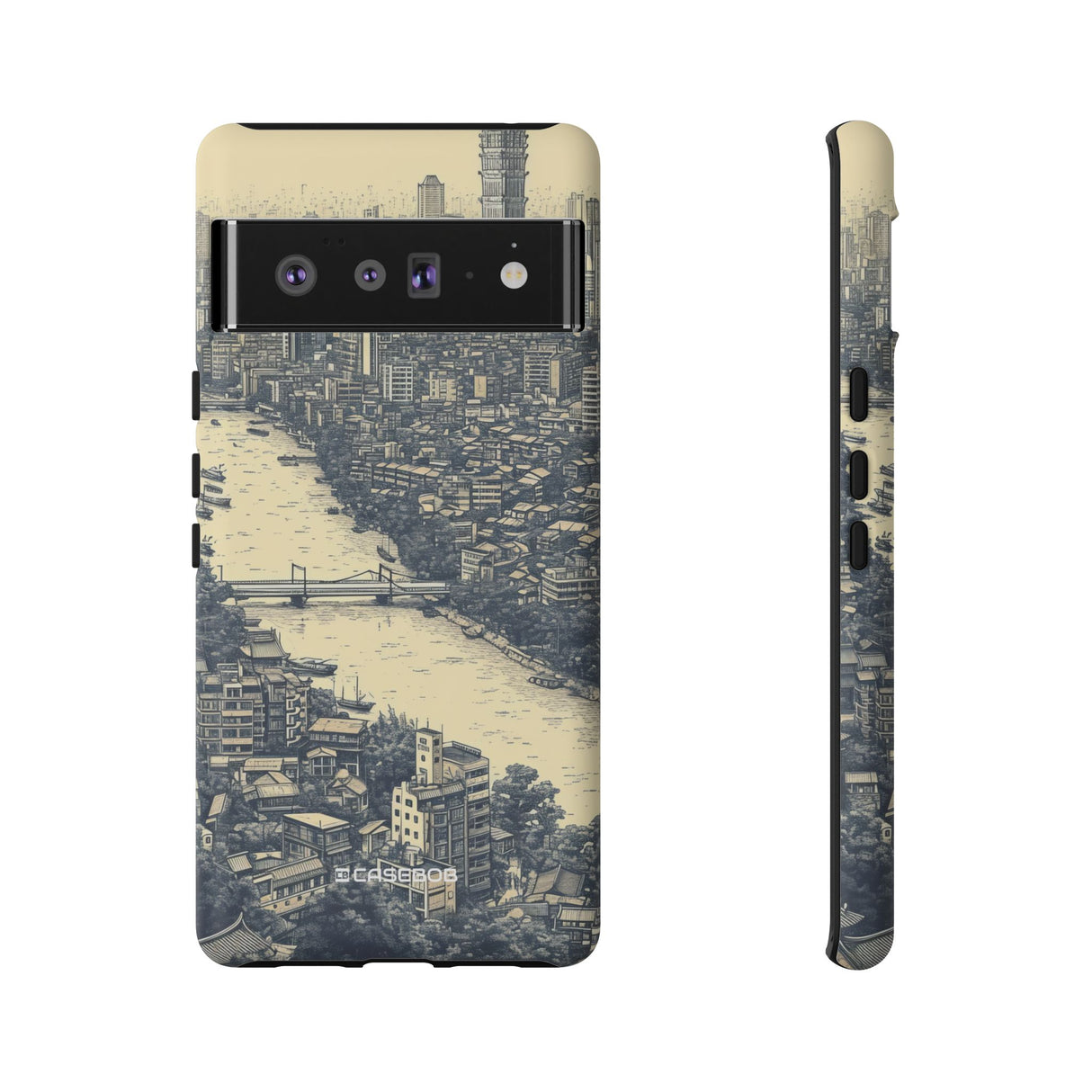 Nostalgic Metropolis | Protective Phone Case for Google Pixel