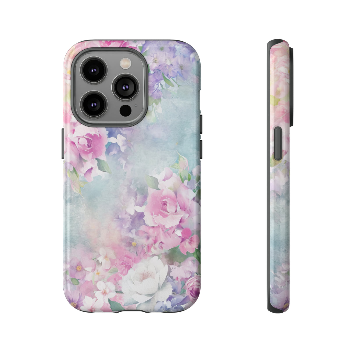 Floral Pastel Whisper - Protective Phone Case