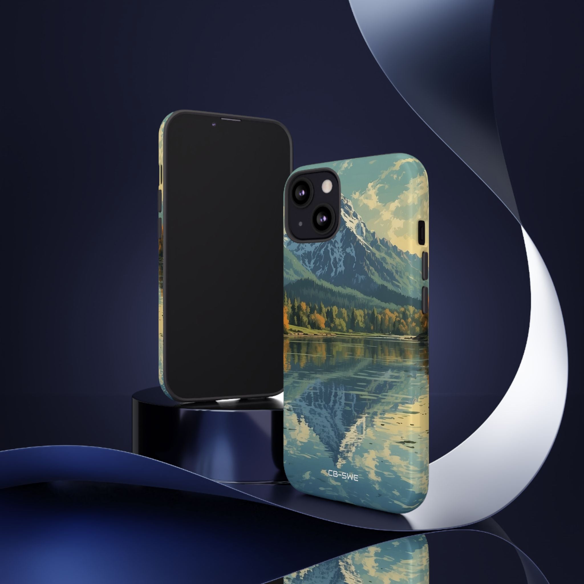 Mountain Reflects Calm - iPhone Case
