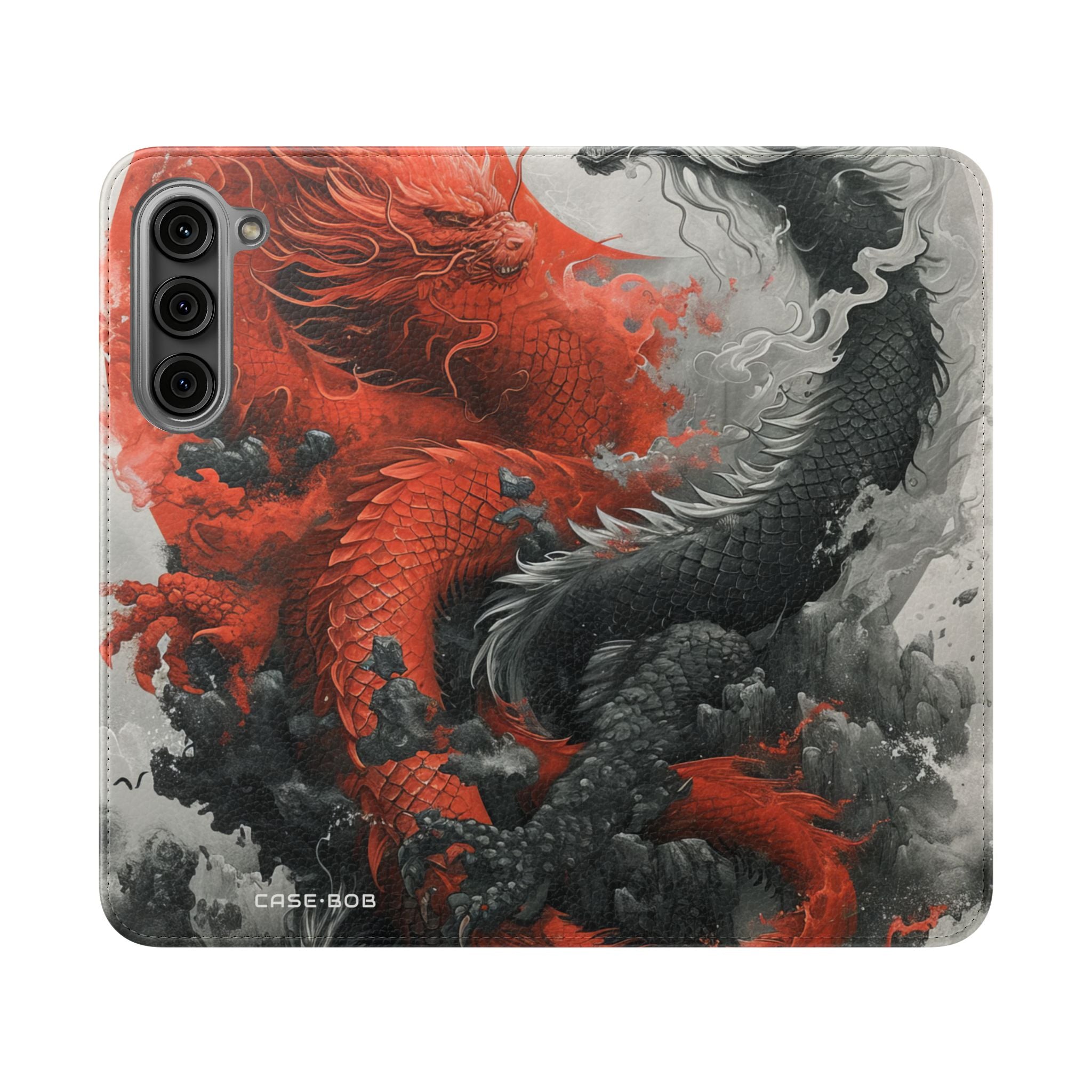 Twin Dragons Dance - Samsung S23+ Case - Wallet