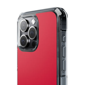 Crimson Red | Handyhülle für iPhone (Clear Impact Case – magnetisch)