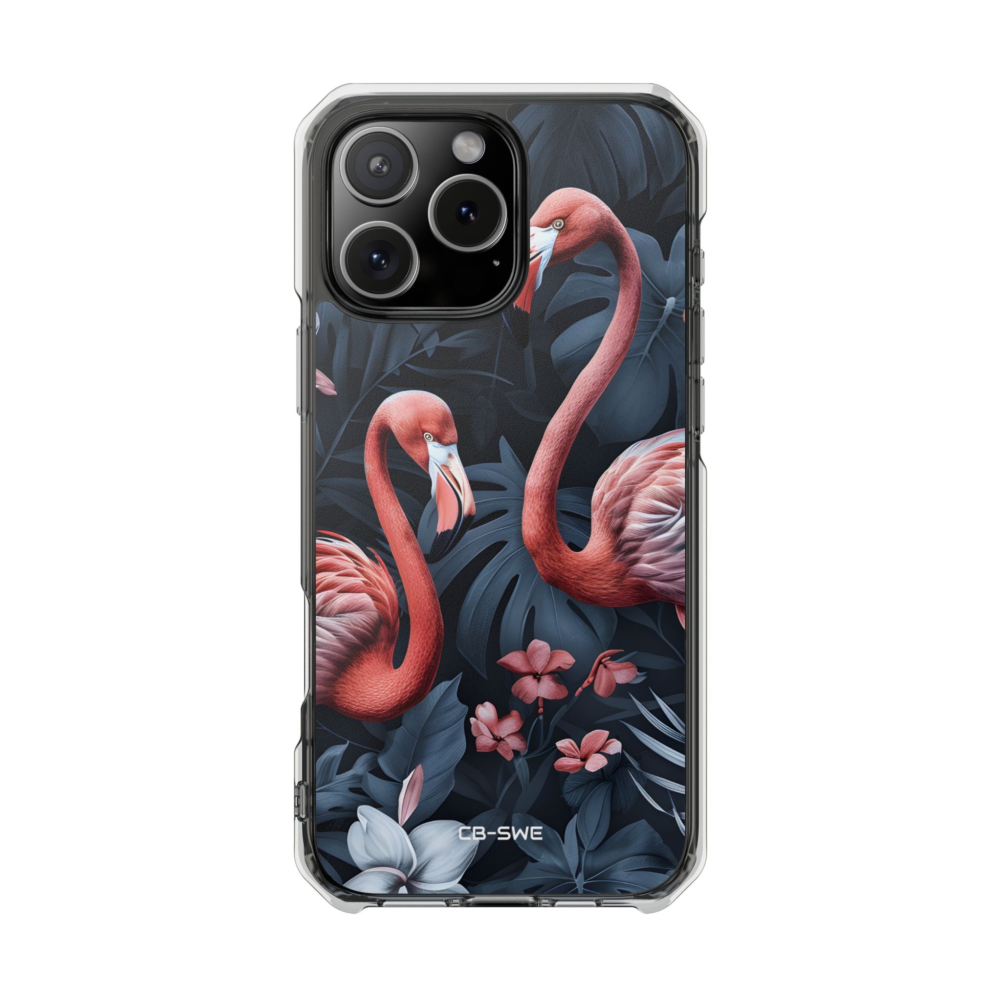 Flamingos Embrace Nature iPhone Case - Impact